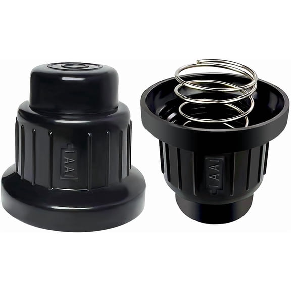 2 Pcs AA Battery Push Button Igniter Cap, Igniter Replacement Caps, Igniter Button Cap with Spring, Ignitor Switch Cap, Replacement for Blackstone Char-Broil Gas Grill, Spark Generator Knob