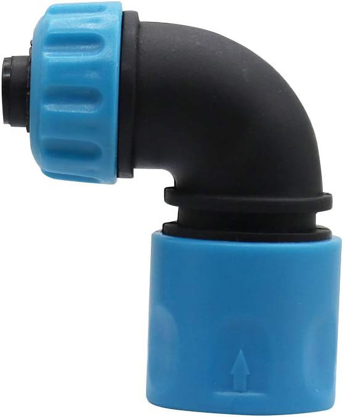 2 Pcs ABS 1/2 Hose Elbow Quick Connector Garden Irrigation Car Wash