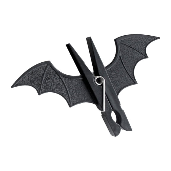 2 Pcs ABS Bat Shape Cartoon Clothespins Windproof Anti Slip For Drying Clothes Photo Hanging Home Decor