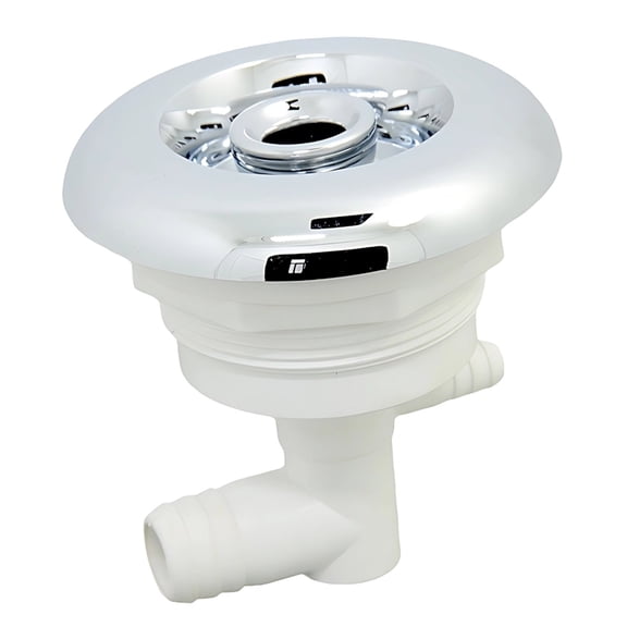 2 Pcs ABS Hot Tub Jets, 3.9 in / 98 mm SPA Massage Bathtub Nozzle, Standard Size Compatible with Jacuzzi Replacement, Stainless Steel Face, Silver