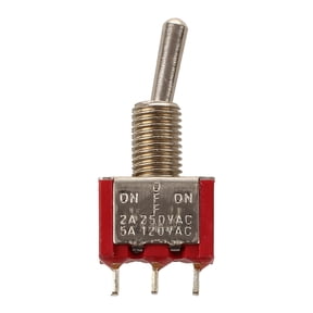 2 Pcs AC 120V/5A 250V/2A ON OFF ON SPDT Toggle Switches