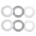 thumbnail image 1 of 2 Pcs AXK2035 2AS Thrust Needle Roller Bearings with Washers, 0.79" ID, 1.38" OD, 0.16" Thk, Chrome Steel (ABEC5), 1 of 5