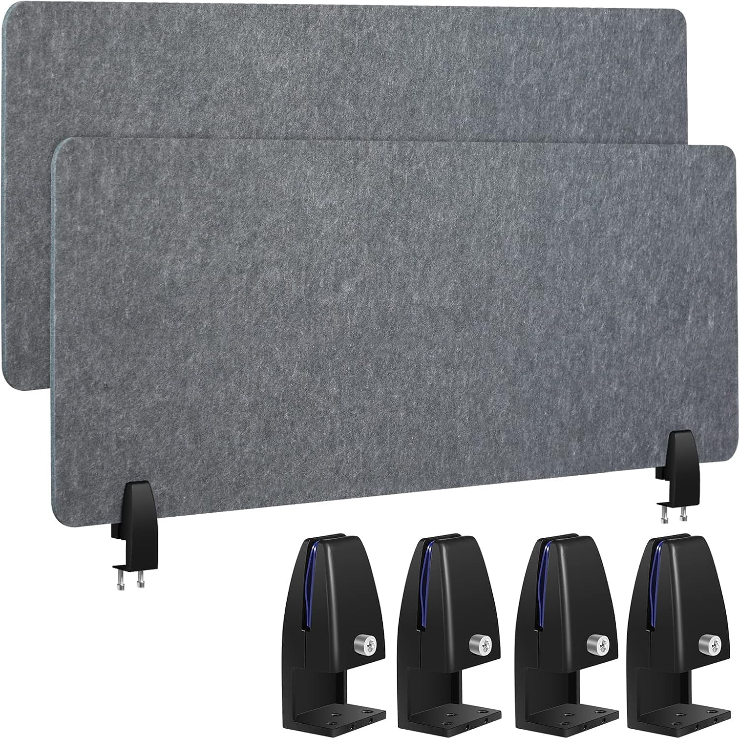 2 Pcs Acoustic Desk Divider Noise Reducing Desk Privacy Panel for ...