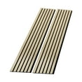 thumbnail image 1 of 2 Pcs Acoustic Wood Wall Veneer Slat Panels - 94.49” x 12.6” Each -Soundproof Paneling - Interior Sound Absorption Decor Wooden Panels for Great Noise Reduction - Luxury Real Wood- 0.78” Depth, 1 of 7