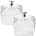 thumbnail image 1 of 2 Pcs Acrylic Candy Dish With Lid,Transparent Candy Jars With Lid,Versatile Storage Bowls For Snacks Sugar And Spices,Cookies Jar Candy Box Storage Container For Snack,Kitchen Organizers,3.5x3.5x3 in, 1 of 5