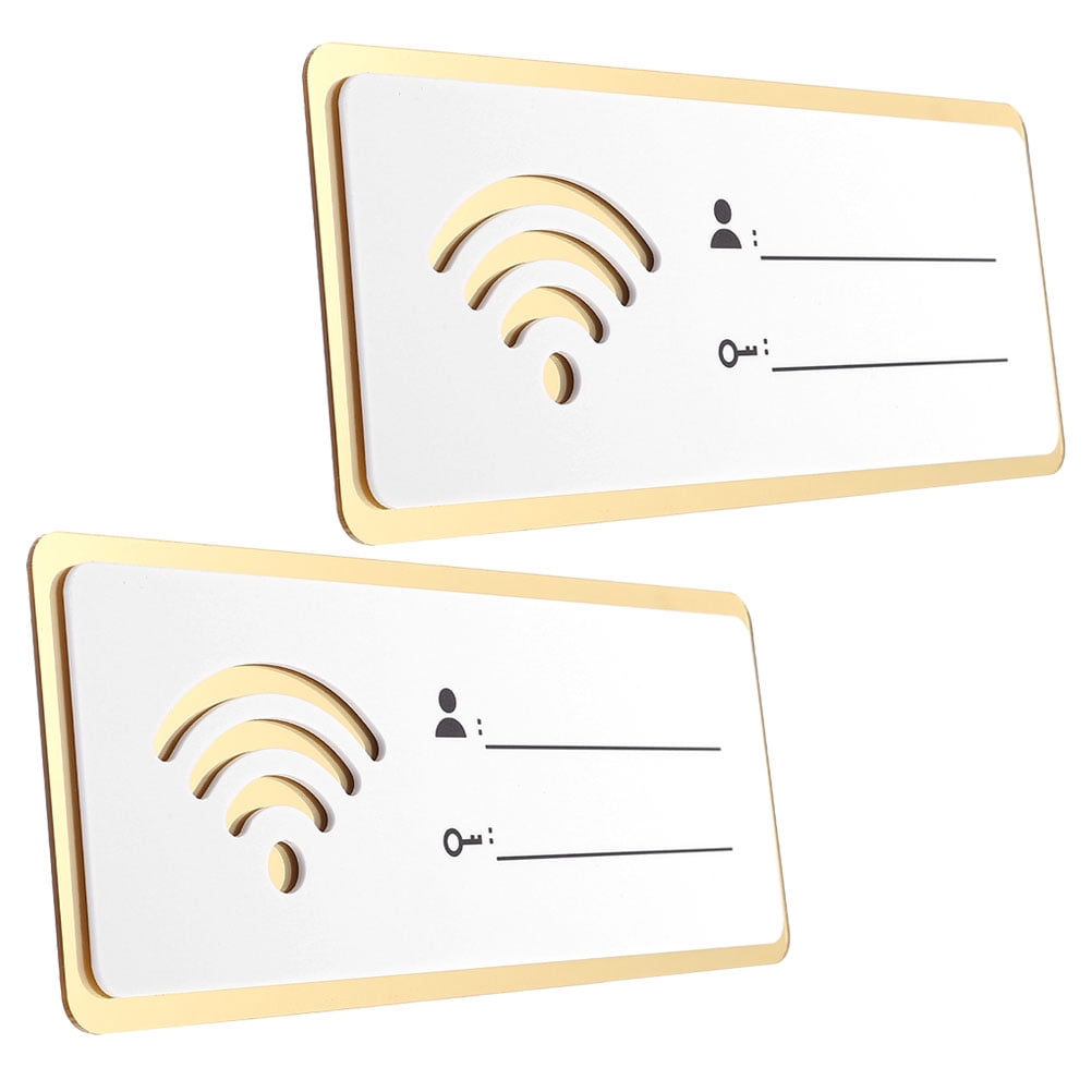 Password Reminder Frame 2 Pcs Acrylic Reminder Wifi Password Sign For Guest Room Holder ...