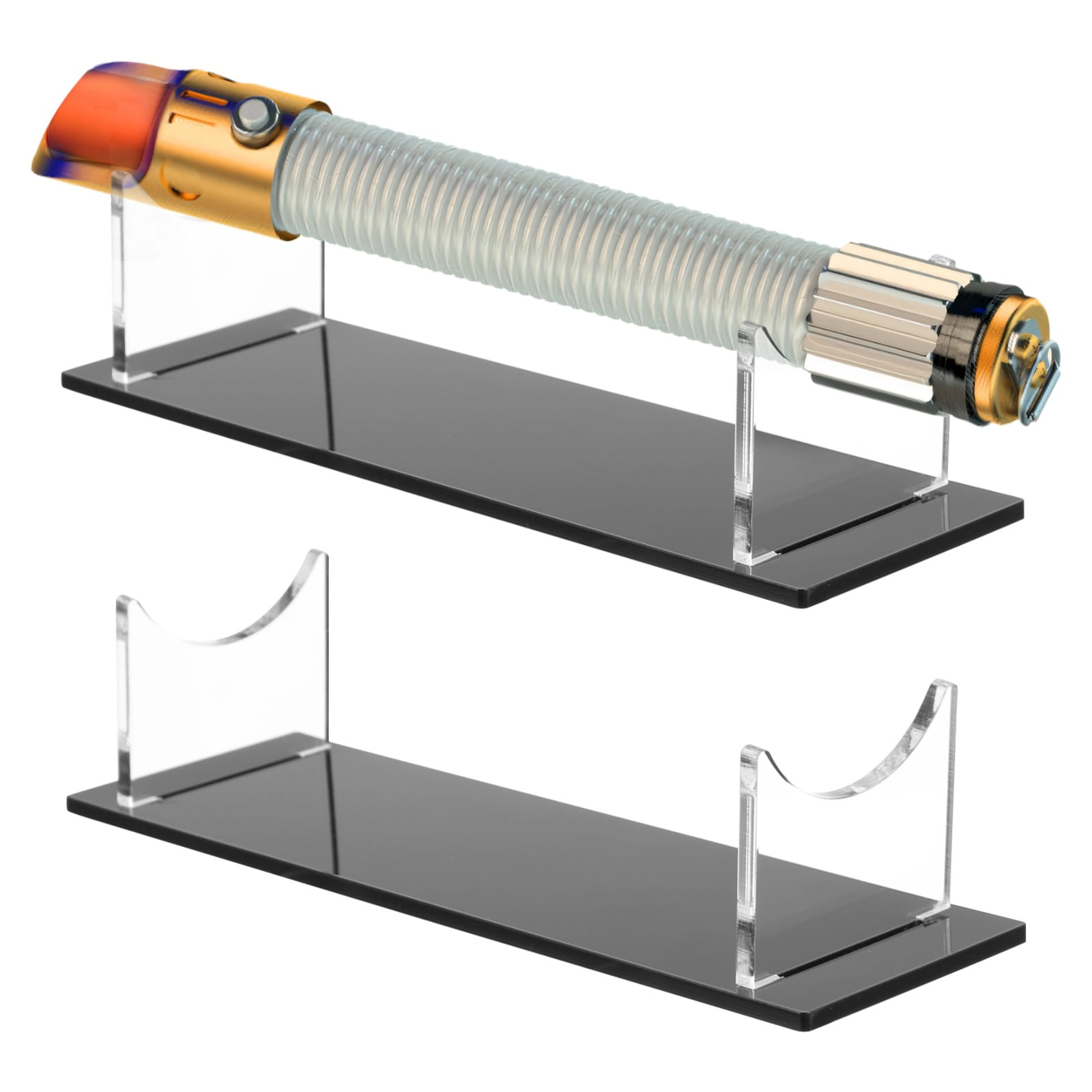 2-Pack Acrylic Display Stands, U-Shaped Holder with Non-Slip Base for ...