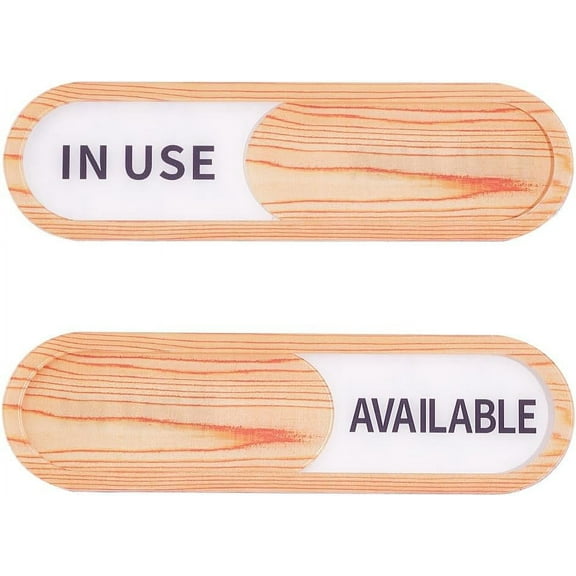 2 Pcs Acrylic Slide Signs In Use Available Privacy Slider Sign Privacy Sliding Door Sign Slide Door Sign Indicator for Room Do Not Disturb UV Process Office 2pcs