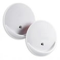 thumbnail image 1 of 2 Pcs Adhesive Shower Curtain Rod Holder, No-Drill Wall Mount Rod Bracket for Bathroom, 3.2 Inch White Acrylic Holder Secures Rods Up to 20lbs, Bathroom Accessory, 1 of 3