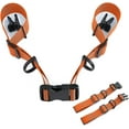 thumbnail image 1 of 2 Pcs Adjustable Backpack Sternum Straps Chest Belt Hardness Strap with Anti-slip Fixed Clips for Camping Hiking (Orange), 1 of 14
