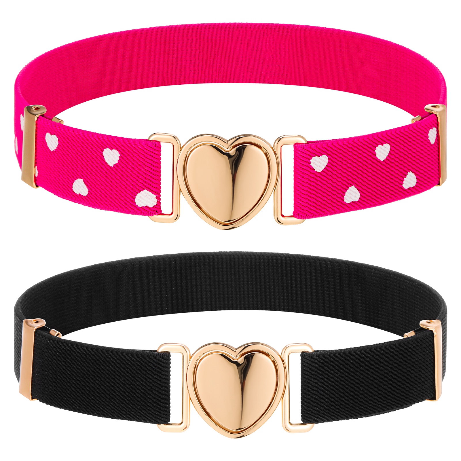 Belt with Heart-shaped Buckle