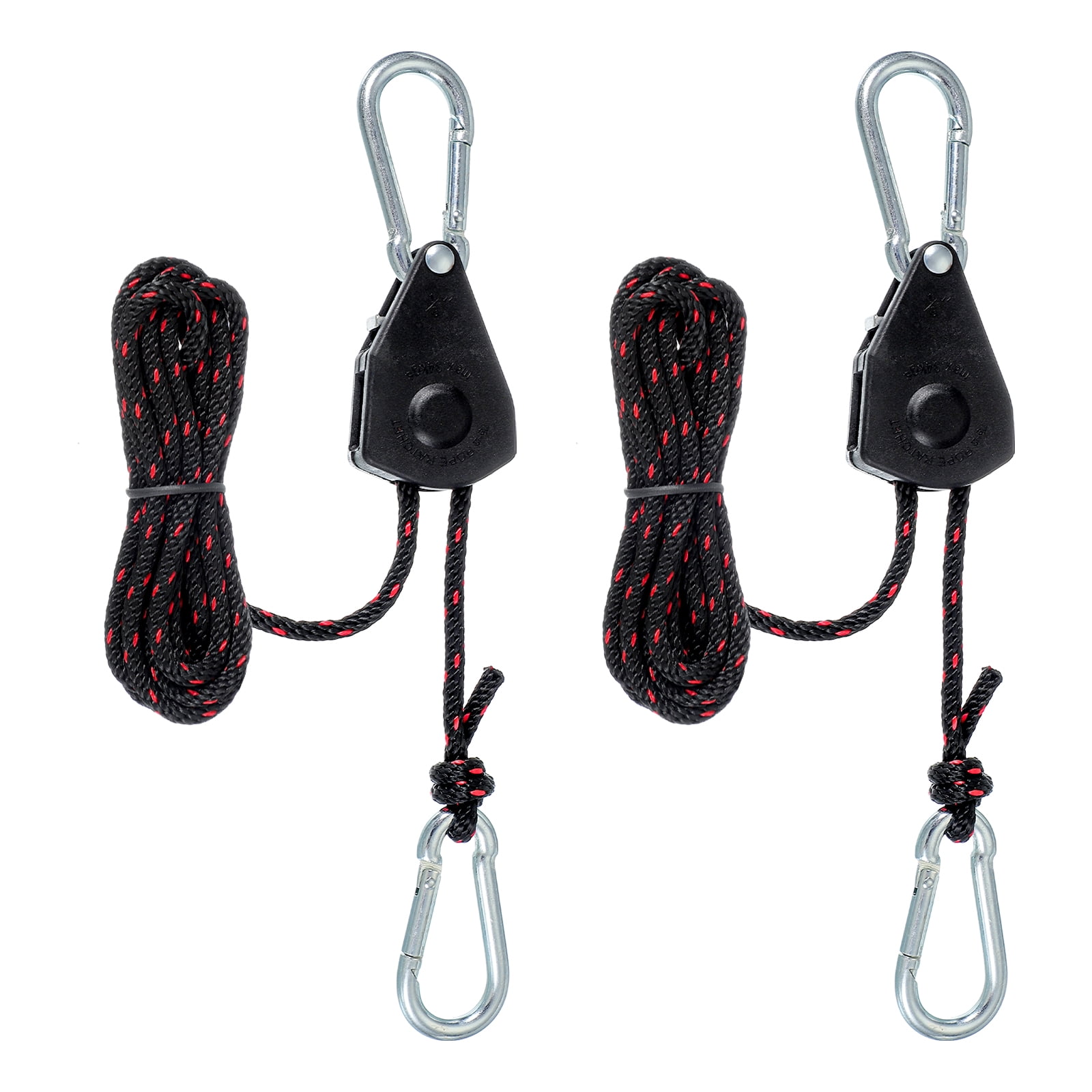 Hanger Container Rope Uxcell Adjustable Rope Hanger, Ratchet Grow Light Hangers Reflective ...