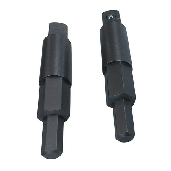 2 Pcs Air Conditioning Service Wrench Step Hex Key Adapter 3/16 In. And 5/16 In