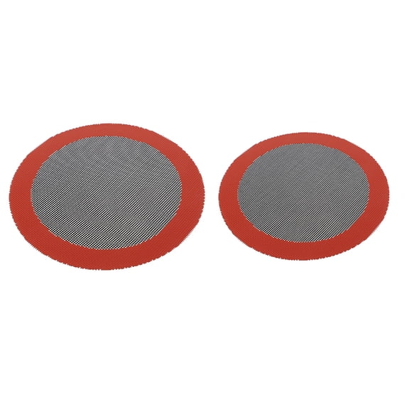 WRITWAA 2Pcs Red Silicone Air Fryer Liner Reusable Non Stick Steamer Pad for Kitchen Use