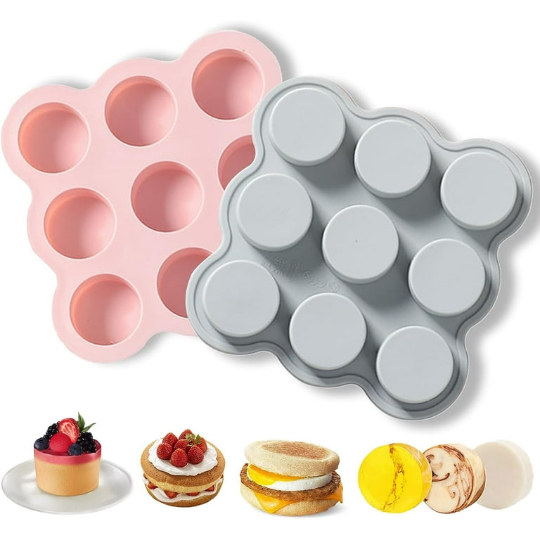 2-Pcs Air Fryer Muffin Pan, Reusable Silicone Air Fryer Baking Pan