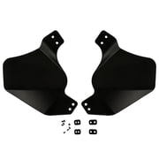 2 Pcs Airsoft Helmet Ear Guards, Hard Protective Side Covers for Fast Helmets, ABS Rubber Attachment Accessories, Detachable Rail Mount, Black