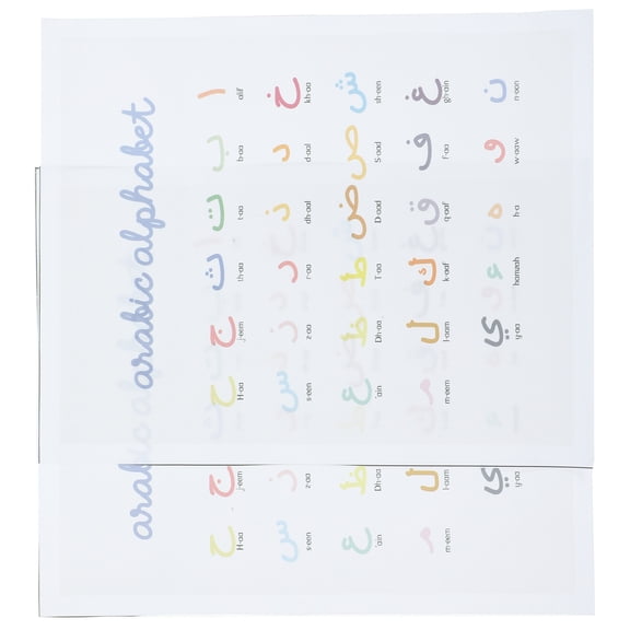 FESTFENDS Kids Accessory Arabic Number Poster White Cotton 2Pcs