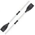 thumbnail image 1 of 2 Pcs Aluminum Alloy Detachable Float Afloat Oars Fitting Boat Rafting Paddle Canoe Oar Boat Paddle Bl, 1 of 6