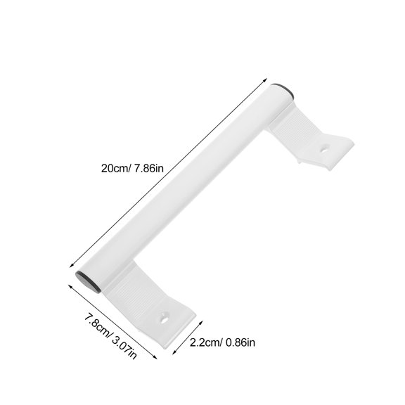 Homoyoyo Aluminum Alloy Push Pull Door Handles White for Home Lightweight and Durable 2Pcs