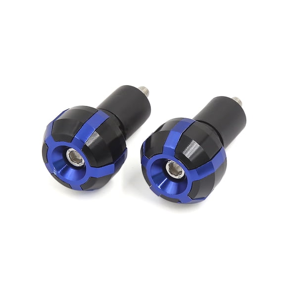 2 Pcs Aluminum Alloy Slider Handle Bar Hand Grip End Plug Cap for Motorcycle