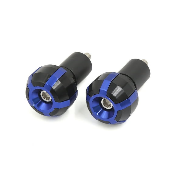 2 Pcs Aluminum Alloy Slider Handle Bar Hand Grip End Plug Cap for Motorcycle