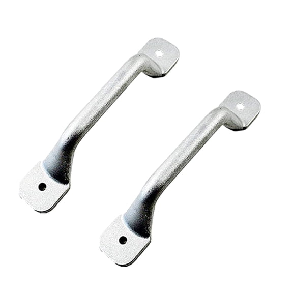 2 Pcs Aluminum Boat Cleat Grab Rail Handles Transom Hardware For Fishing Rowboat Duck Jon Boat
