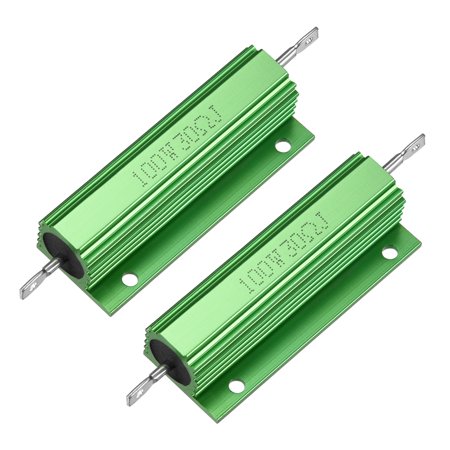 2 Pcs Aluminum Case Resistor 100W 30 Ohm Wirewound for Replacement Converter