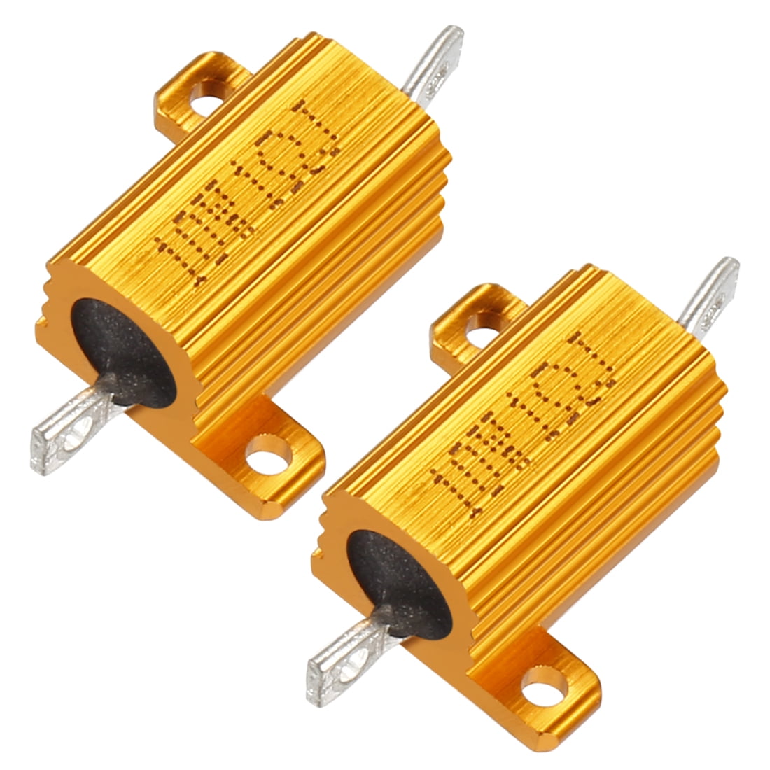 Uxcell Aluminum Case Wirewound Resistor 10W 8 Ohm 5% For LED, Power Supply, Converter