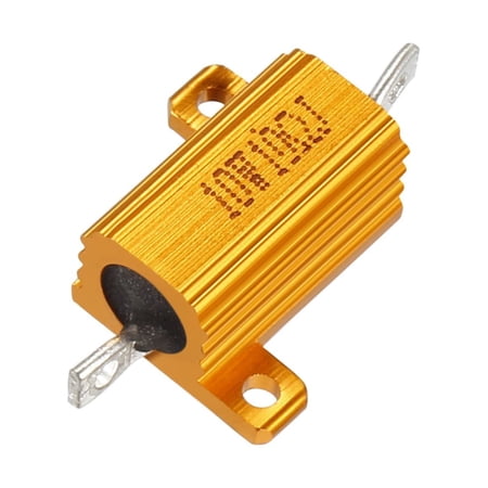 2 Pcs Aluminum Case Resistor 10W 10 Ohm Wirewound for Converter Rod Post