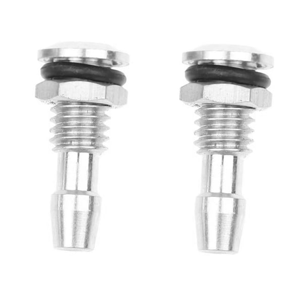 2 Pcs Aluminum RC Boat Water Outlets Thread with O-Ring Screws for RC Boat for Motor Cooling M6