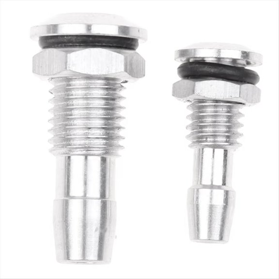2 Pcs Aluminum RC Boat Water Outlets Thread with O-Ring Screws for RC Boat for Motor Cooling M8