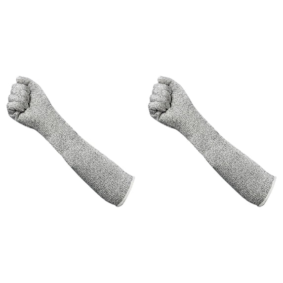 2 Pcs Animal Handling Gloves, Bite Proof Reinforced Padding Dog, Cat Scratch, Bird Handling Falconry Gloves for Gardening, Arm Guards for Biting, Pet Grooming, Long
