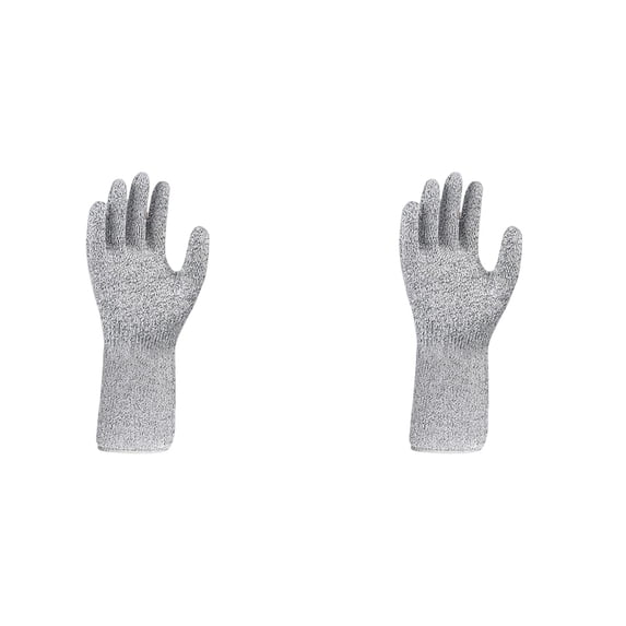 2 Pcs Animal Handling Gloves, Bite Proof Reinforced Padding Dog, Cat Scratch, Bird Handling Falconry Gloves for Gardening, Arm Guards for Biting, Pet Grooming, Short