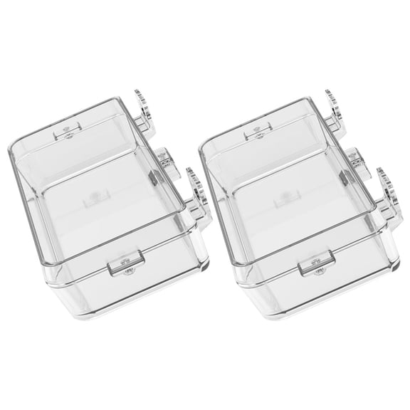 2 Pcs Animal Turtle Supplies Lizard Reptilians Live Crickets for Reptiles Anti Escape Bowl Pet Feeder with Suction Cup