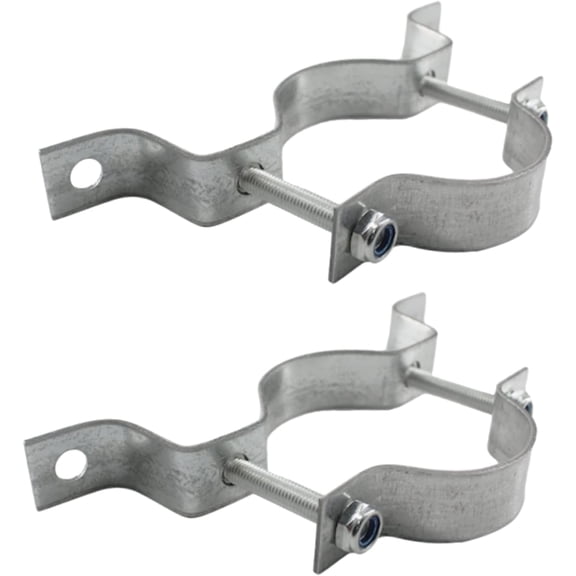 2 Pcs Antenna Mast Wall Mount Bracket Heavy Duty Clamp Chimney TV CB Ham Flag Pole Pipe