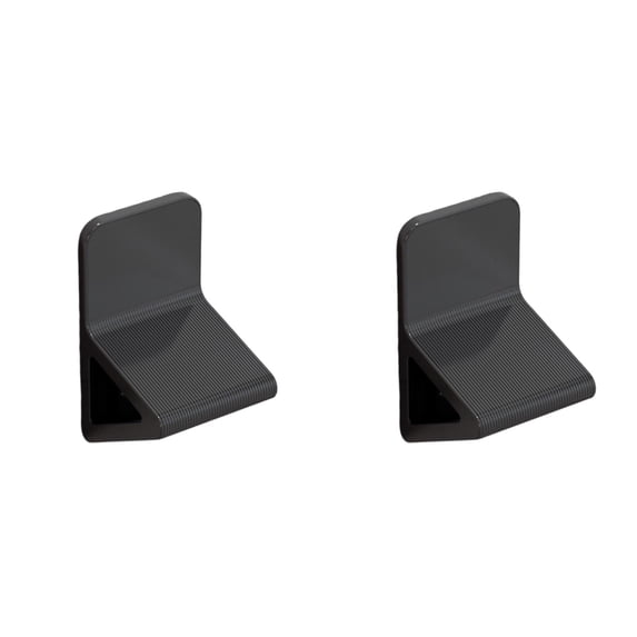 2 Pcs Anti- Shower Foot Rest for Shaving Legs, No Drill Wall Mounted Triangular Foot Pedal, Bathroom Step Stand with Suction Cup for Adults Women, Bathroom Accessories, Black