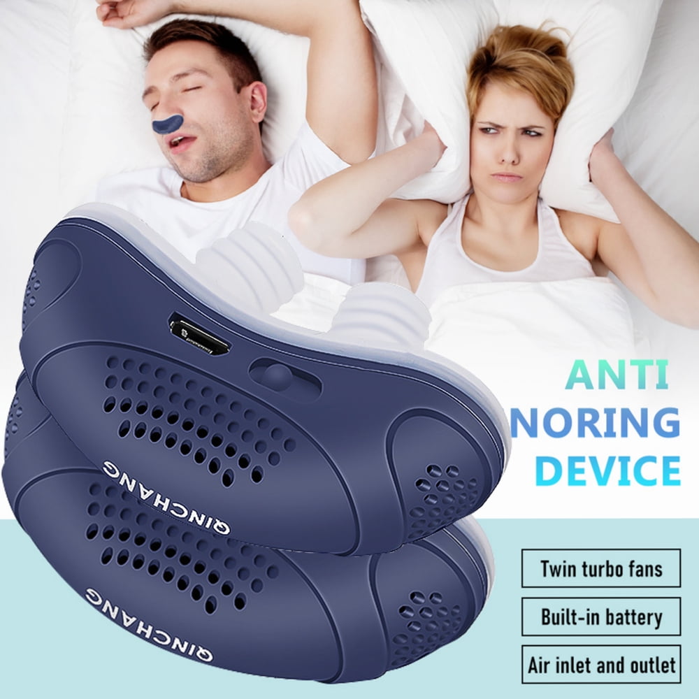 2 Pcs Anti Snoring Devices, Electric Micro Electric Sleep Apnea