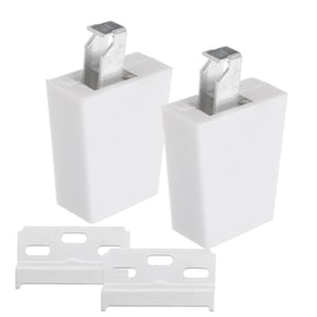 Homoyoyo Heavy Duty Cabinet Door Hinges, 2 Pieces Replacement Hardware Made of PP Material for Kitchen and Furniture