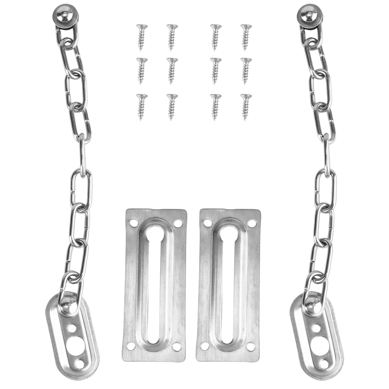 2 Pcs Anti-leech Child-safe Door Lock Home Reinforcement Security Chain ...