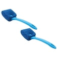 thumbnail image 1 of 2 Pcs Aquarium Algae Scraper Cleaning Brush, Double Sided Sponge Brush Cleaner Long Handle Fish Tank Scrubber for Glass Aquariums and Home Kitchen 9", 1 of 5