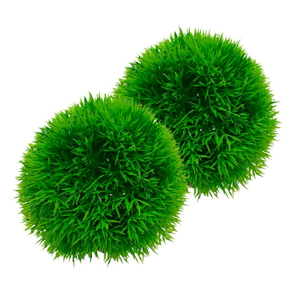 2pcs Underwater Aquatic Plant Balls Aquarium Simulated Grass Decor