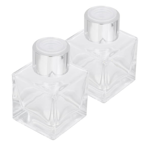 2 Pcs Aromatherapy Bottle Vintage Home Decor Diffuser Bottles Essential Oil Empty Attar Decorative Glass Jars Vase