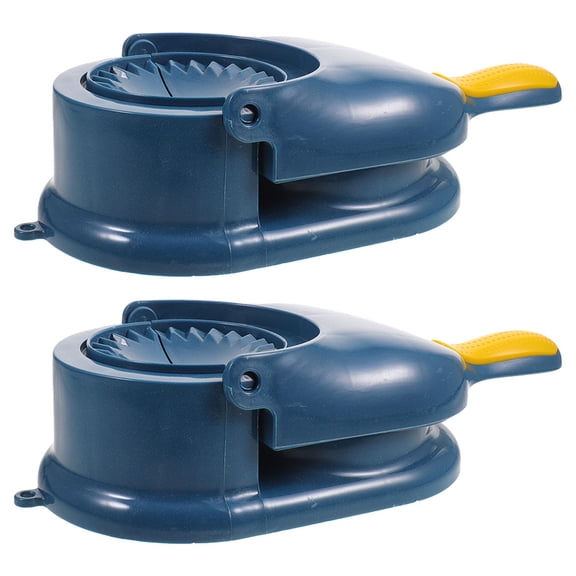 NIAIZEK Blue PP 2Pcs Ergonomic Handle Dumpling Skin Making Tool Simple Design