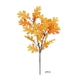 thumbnail image 1 of 2 Pcs Artificial Fall Oak Leaves Branches,15 Inch Fake Autumn Foliage Branches for Table Centerpieces Vases Filler,Farmhouse Home Kitchen Thanksgiving Decor,Yellow, 1 of 7