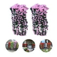 thumbnail image 1 of 2 Pcs Artificial Hanging Flowers Fake Hanging Plants Violet Flowers Vine Garland for Spring Summer Home Indoor Outdoor Garden Patio Yard Room Porch Wedding Decoration, 1 of 6