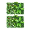 thumbnail image 1 of 2 Pcs Artificial Plant Green Wall Panels 60X40Cm For Home Mall Wall Decoration, 1 of 7