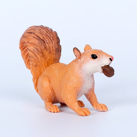 FUEENIRVA Craft Squirrel Figurine Outdoor Statue Animal Plastic Home Decor Tabletop Decor 2Pcs