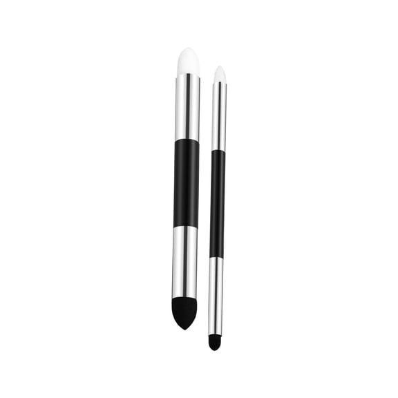 2 Pcs Artist Blending Sponge Pen,Double Tip Drawing Art Oil Soft Pastel Blending Tools,Reusable Washable Sketch Rubbing Sponge Brush,Drawing Art Sponge Pen,Artist Highlight Shadow Detail Tool,Black