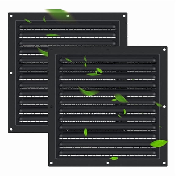 2 Pcs Attic Vent 10In X 10In Shed Vents Gable Vents for Houses Wall Vent with Screen Vent Covers for Home Garage Attic