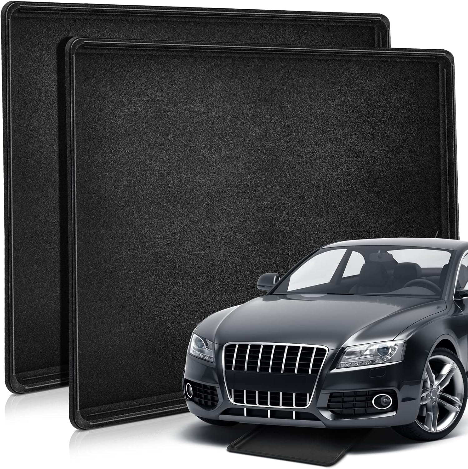 2 Pcs Auto Drip Tray Oil Drip Pan for Under Car Plastic Oil Tray to